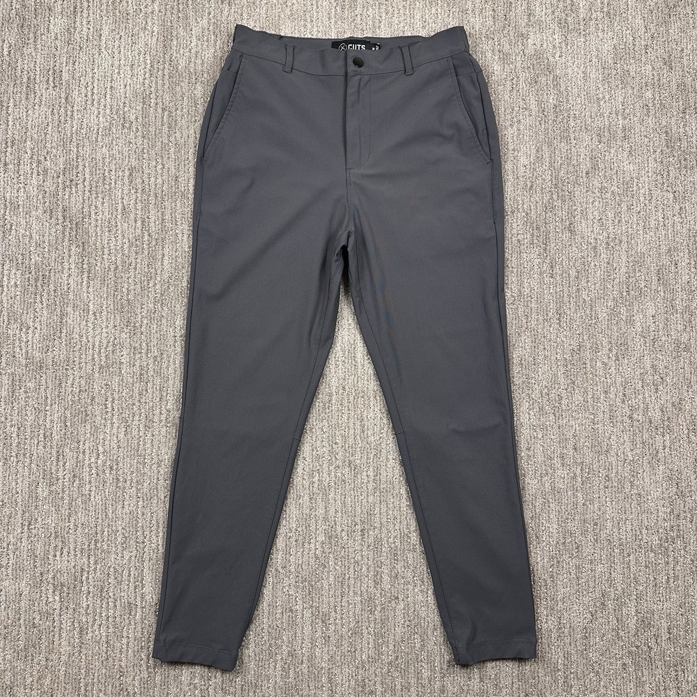 Cuts Clothing AO Jogger Pants Mens Medium Gray‎ Tapered Stretch MB10057V E317
